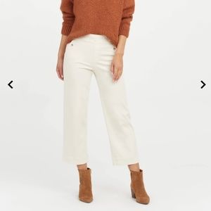 Spanx wide leg twill pants